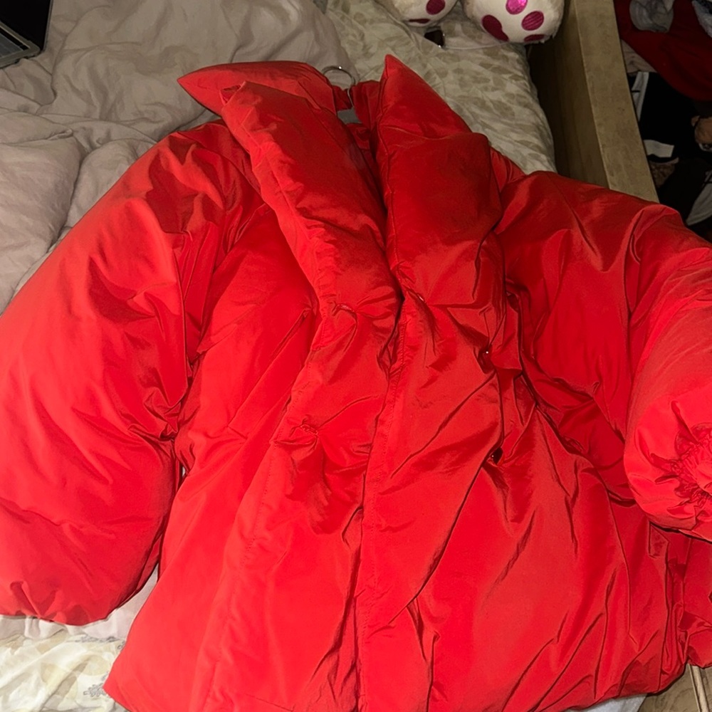 Extreme oversized double breasted coat